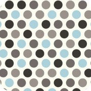 Blue Minky Dot with Mod Dot Satin Toddler Pillow by Swankie Blankie