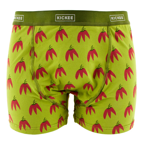Meadow Chili Peppers Men's Boxer Briefs - KicKee Pants