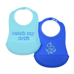 CB Eat Silicone Bibs (Set of 2) by Chewbeads