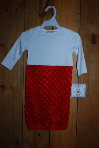 Red Minky Day Dress by Three Sisters