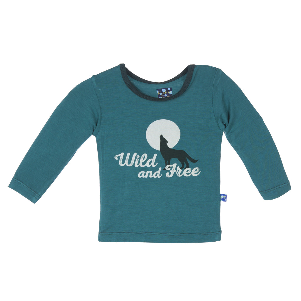 Wild and Free Long Sleeve Print Tee - KicKee Pants