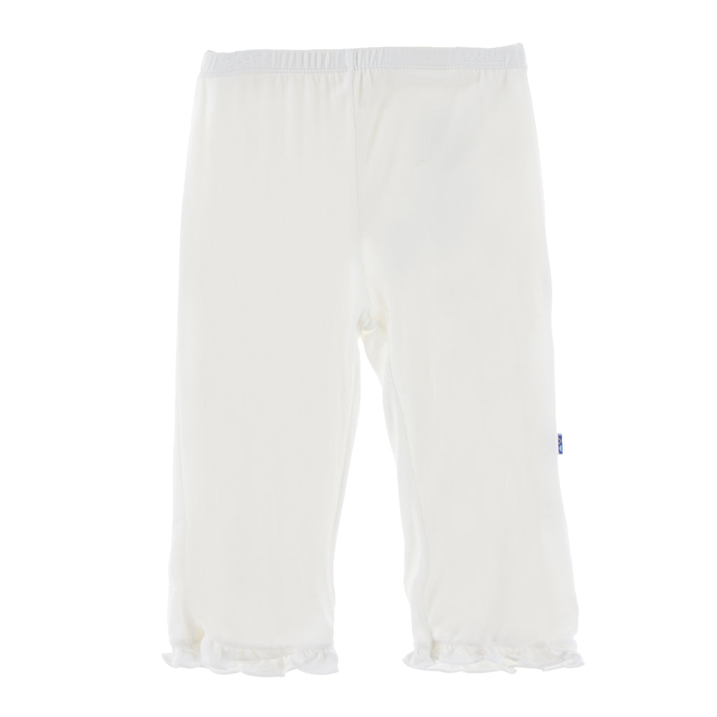 Natural Basic Ruffle Pants - KicKee Pants