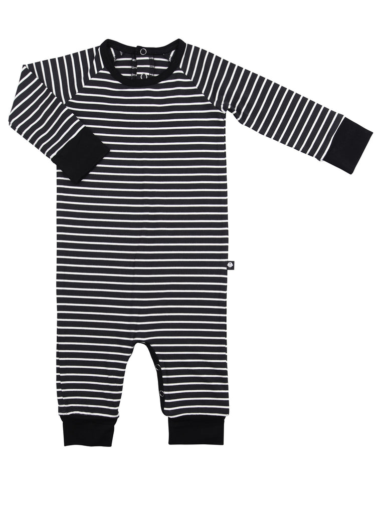 Black & White Stripe Romper by Sweet Bamboo