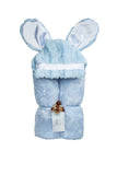 Blue Puppy Hooded Towel by Swankie Blankie